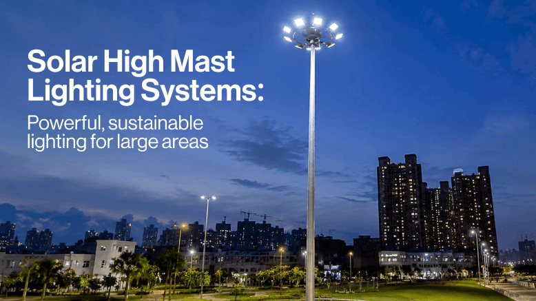 solar high mast light