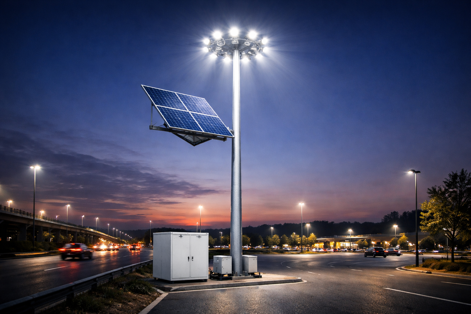 Solar High Mast Light Manufacturer | 50 Watt to 600 Watt