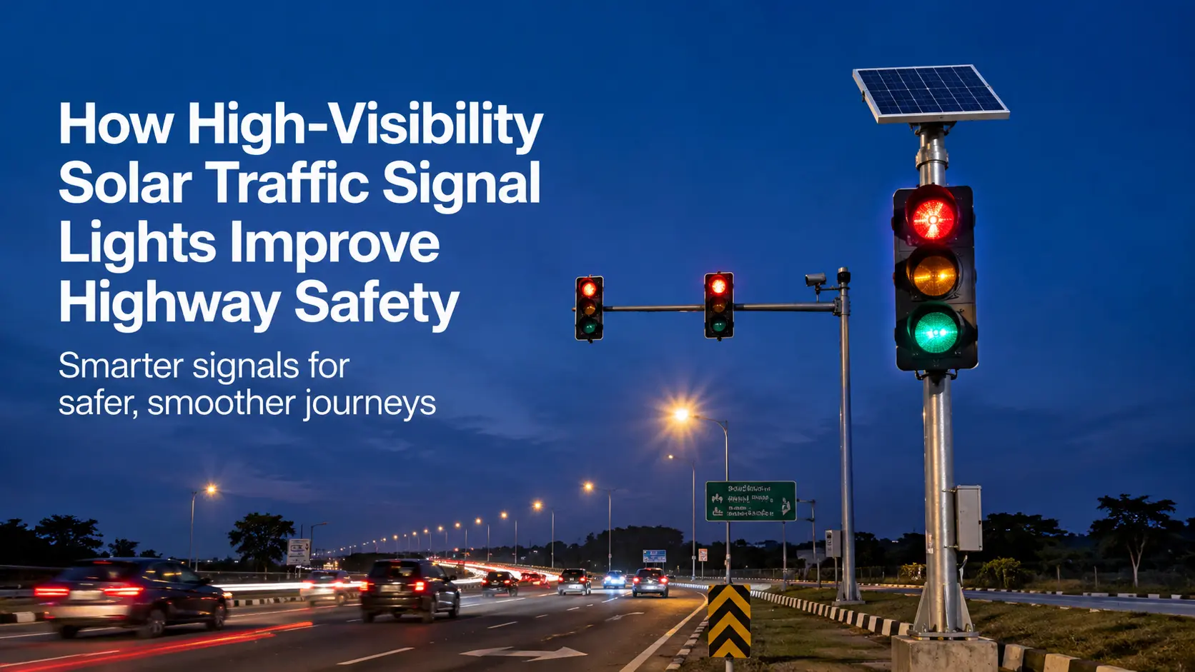 How High-Visibility Solar Traffic Signal Lights Improve Highway Safety