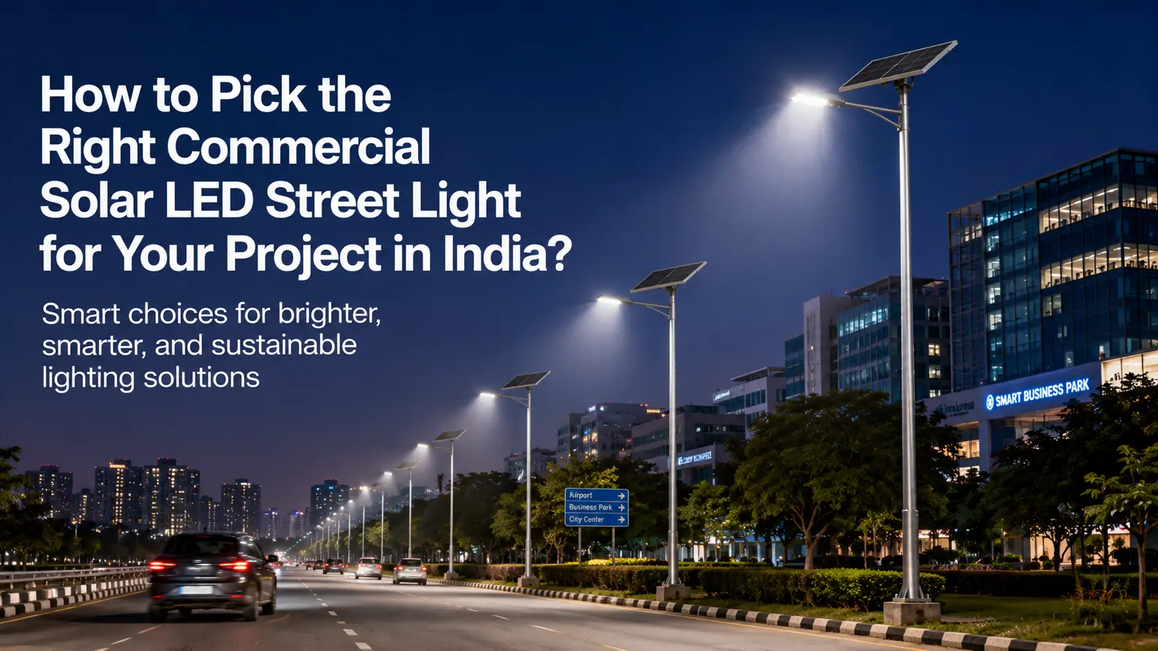 How to Pick the Right Commercial Solar LED Street Light for Your Project in India